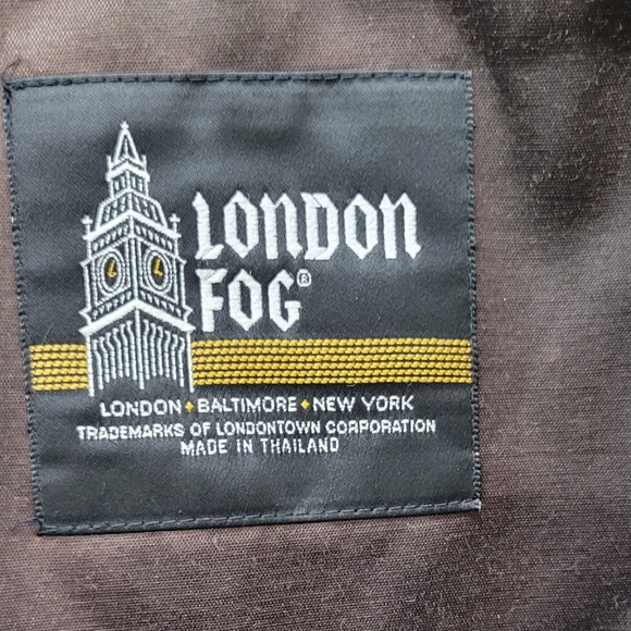 Men's Double Breasted London Fog Trench Coat 42 Regular - Picture 6 of 7